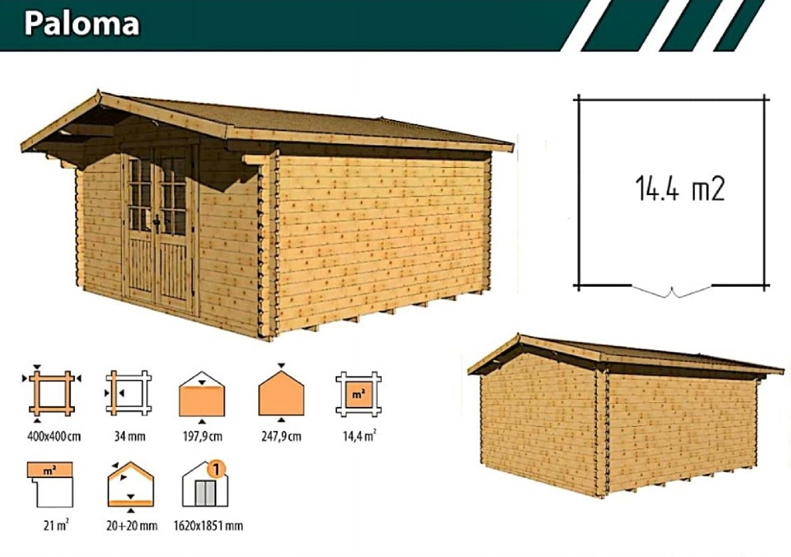 PALOMA 34 4x4 meter 1