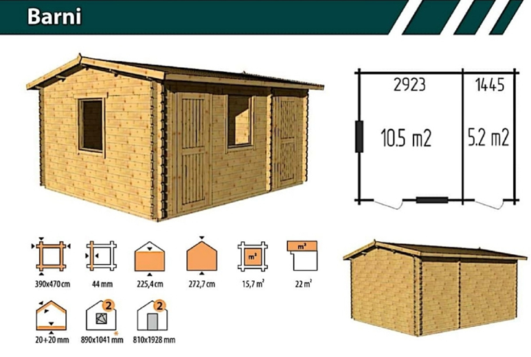 BARNI 44 3.9 x 4.7 meter BARNI 44 3.9 x 4.7 meter